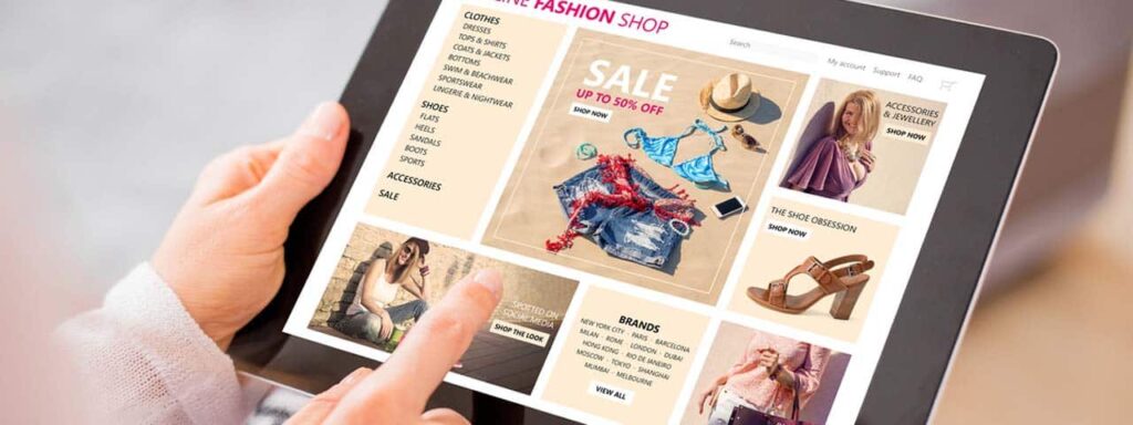 create a professional looking e-commerce website