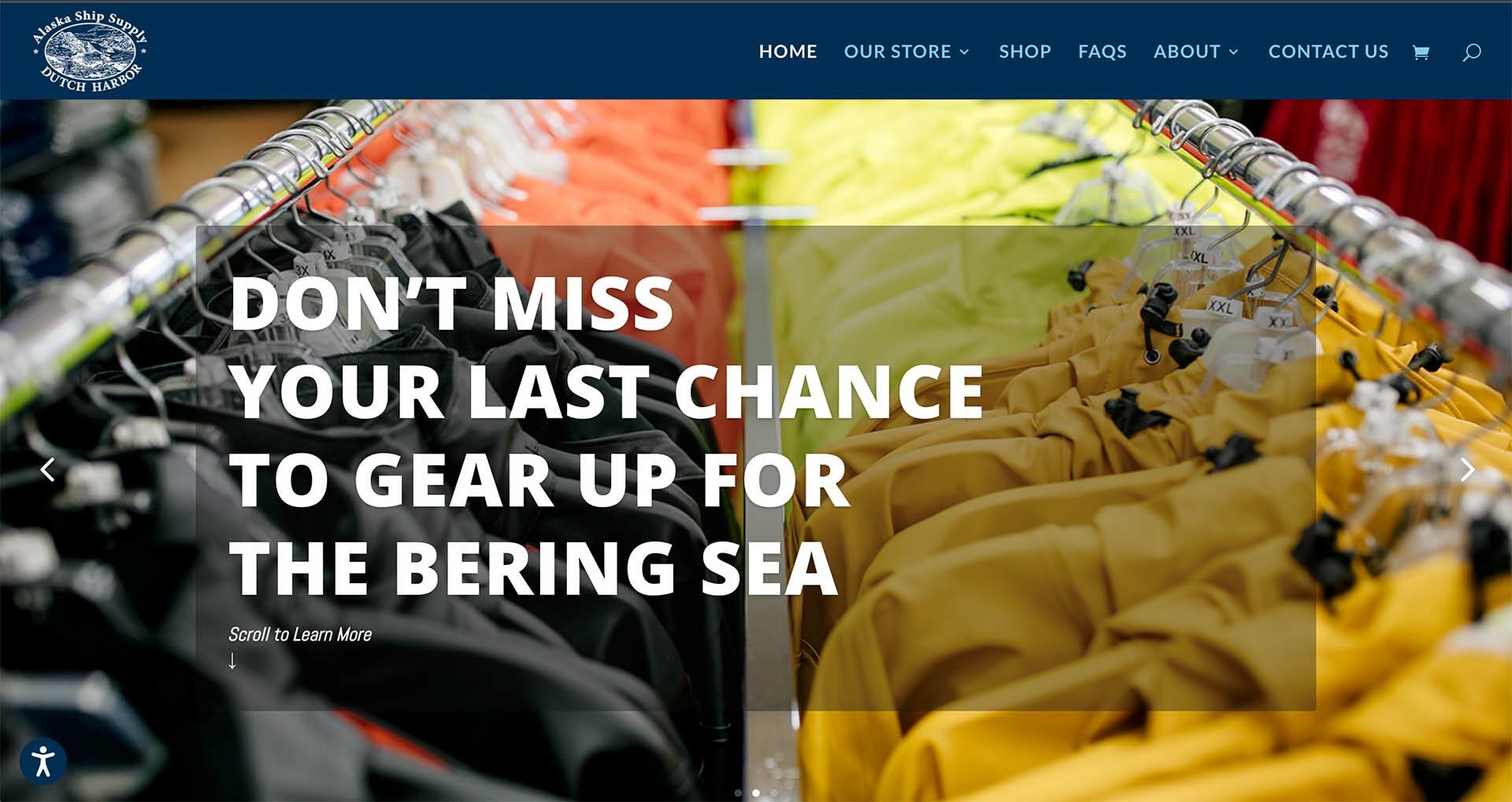 Alaska Ship Supply E-Commerce Web Design